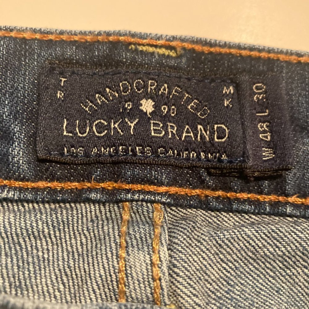 Lucky Brand Mens Jeans 181 Relaxed Straight 48 Waist 30 Length 48/30 - Picture 2 of 8